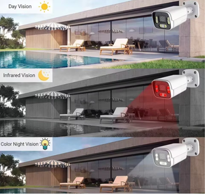 Caméra IP Bullet POE 4K 5MP couleur HD avec microphone extérieur, audio bidirectionnel, vision nocturne IR-CUT, étanche IP66, grand angle, Cloud - Product Image 3