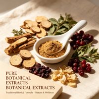 Créatine en poudre à base de plantes OEM ODM Marque privée Vente en gros Mélange vitalité mûre et ginseng pour une énergie accrue et un vieillissement sain