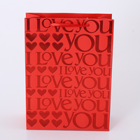 Grands sacs en papier rouge de fournitures de mariage de vêtements de cadeaux de publicité, sac en papier d'emballage de cadeau personnalisé de vente en gros, Offre Spéciale