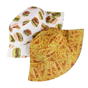 Landfond Accessoire Seau Chapeau Drôle Alimentaire Motif Unisexe Plage Soleil Chapeau <span class=keywords><strong>Esthétique</strong></span> Casquette De Pêche - Product Image 1