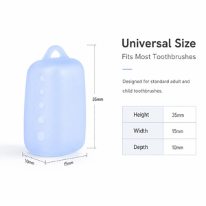 Protège-brosse à dents en silicone de qualité alimentaire, anti-poussière, avec trous de ventilation, réutilisable, sans BPA, pour voyage - Product Image 2