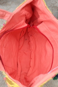 Hand-<b>Patchwork</b> Banjara Tote <b>Bag</b> Handmade Embroidered Shoulder <b>Bag</b> Flowers Large Capacity Lightweight Canvas Zipper Waterproof - Product Image 6