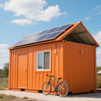 40 pies Cápsula inteligente con energía solar Cabina espacial Casa pequeña Cápsula espacial Casa con remolque