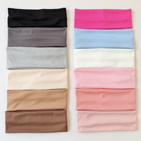 Bandeau personnalisé avec logo, élastique tricoté, large, pour le sport, le yoga et la gym, accessoires capillaires confortables pour femmes