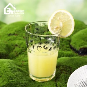 Vaso de Vidrio con Diseño de Limón para el Verano, Proveedor Chino, Vasos de Vidrio para el Hogar, Mayorista - Product Image 3