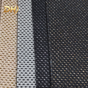 Wholesale Silver <strong>Glitter</strong> Honeycomb Knit Mesh Breathable Lightweight Sparkle Mesh Fabric for Sneaker Upper Material - Product Image 2