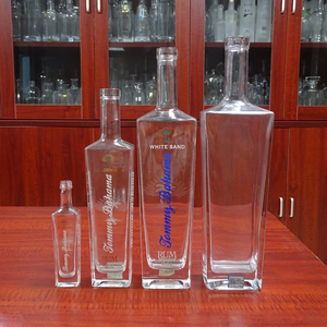 Bottiglia di Vetro Quadrata per Liquori 375 ML Rum 375ML Bottiglia Vuota per Vino - Product Image 6