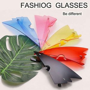 Gafas de Sol Triangulares Extra Grandes, Rosadas, sin Montura, Estilo Vintage, Personalizadas al por Mayor para Mujer - Product Image 4