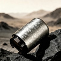 Mug à café isotherme Junvoy de luxe élégant en titane pur - Haute qualité, portable, mini-format, anti-fuite, maintien au chaud de 6 à 12 heures