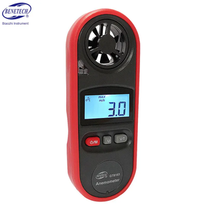 GT8163 Anemometer Digital presisi tinggi meteran penguji kecepatan angin +/-5% akurasi 0.3-30 m/s pengukuran daya temperatur jarak - Product Image 1