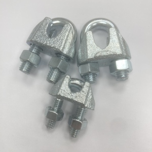 スリング用リギングワイヤーロープクリップ亜鉛メッキナット鋼付き米国型 - Product Image 4