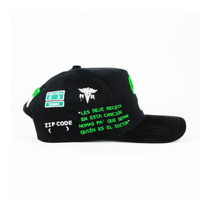 Gallo Fino X Marca Registrada ใหม่หมวก Snapback <span class=keywords><strong>สี</strong></span>ดำปักลาย Gfmagic Blk หนังนิ่ม5แผง - Product Image 6
