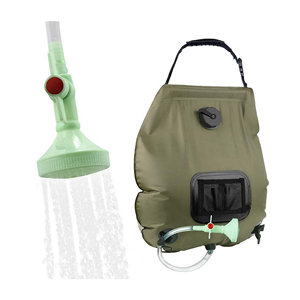 Sac de <span class=keywords><strong>douche</strong></span> <span class=keywords><strong>solaire</strong></span> portable 20L (5 gallons) en PVC pour randonnée, camping, plage, voyage, surf et lavage de planches, avec tuyau - Product Image 2