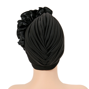 Foulard africain brillant en strass perlé Hijab musulman Bonnet <span class=keywords><strong>Chapeau</strong></span> Turban torsadé pour femmes - Product Image 6