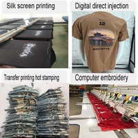 200gsm stevige gebreide katoenmix voor overhemd, 70% katoen 30% polyester, met kraag, heren, zakelijk casual uniform, op maat bedrukt