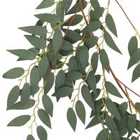 Faux rotin de simulation de saule fin 170 cm en bouquet pour décoration murale suspendue et plafond d'hôtel et de restaurant