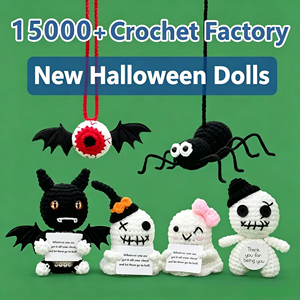 Caldeirons de sorcière mignons personnalisés en crochet fait main, cadeaux d'anniversaire uniques et effrayants pour femmes, décoration parfaite pour Halloween sur le thème de la sorcellerie - Product Image 3