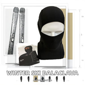 Chenyao Balaclava d'hiver en tricot noir polyester/coton, impression par sublimation, logo personnalisé, pour cyclisme et alpinisme, utilisable comme capuche de casque - Product Image 2