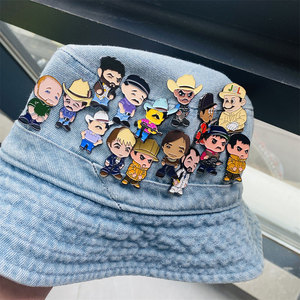 Pin Personalizado de Metal para <span class=keywords><strong>Sombrero</strong></span> de Vaquero, Insignia de Cultura Urbana, Broche JGL de Esmalte Suave, Pin para Gorra de Camionero - Product Image 3
