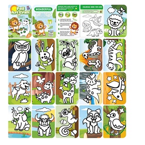 Libro de Pegatinas Mágicas para Niños, Princesas y Animales, Libro de Espiral para Manualidades con Imágenes Mágicas para Colorear - Product Image 3