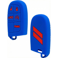 Housse de protection souple pour clé de Jeep, compatible avec les clés intelligentes Jeep à 3, 4 ou 5 boutons, en silicone.