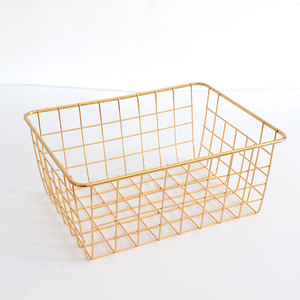 Thép Không Gỉ Lưu Trữ Dệt Lưới Giỏ Rustic Phong Cách Tote Giỏ Cho Trang Trí Nội Thất Tùy Chỉnh Dây Lưới Giỏ - Product Image 5