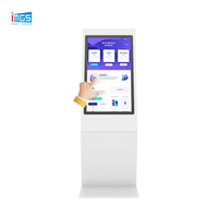 Écran d'affichage publicitaire numérique vertical sur pied de 43 pouces, 350 nits, FHD 1080x1920, Android, écran LCD