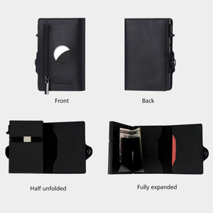Casekey Newest Minimalist <b>Wallet</b> RFID Blocking Anti-Theft Open Closure <b>Long</b> Genuine Leather Protective Cover Case - Product Image 6