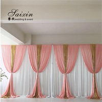 Unique d'étape d'événement de mariage décoration toile de fond tissu sequin