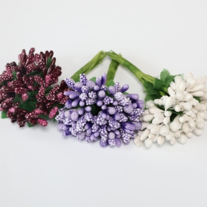 Bouquet <span class=keywords><strong>de</strong></span> fleurs artificielles multicolores en polyester avec étamines pour guirlande en forme <span class=keywords><strong>de</strong></span> cœur, accessoires pour boîte à bonbons <span class=keywords><strong>de</strong></span> mariage - Product Image 1