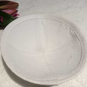 Kippa en satin Étoile <span class=keywords><strong>de</strong></span> David pour Hanouka, vente en gros, pour hommes et femmes, Yarmulke Kippot, <span class=keywords><strong>chapeau</strong></span> juif pour cérémonie, souvenir avec clip - Product Image 3