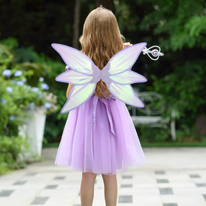 PARTYMENT Alas de Elfo Transparentes Coloridas de 6 Piezas, Accesorios de Disfraces para Niños, Ideales para Fiestas y Festivales - Product Image 3