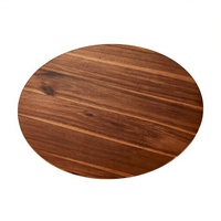 Plateau tournant de rangement en bois d'acacia pour cuisine, plateau de service pour aliments et fromages