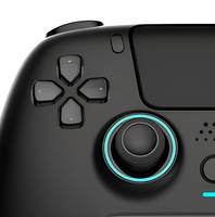 Nouvelle arrivée, manette de jeu sans fil P4, connexion BT, joystick multiplateforme, moteur de vibration, bouton programmable, jeu