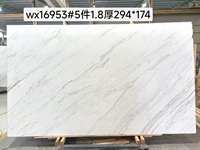 Marbre blanc grec Volakas, texture gris-noir, design moderne, surface polie, 1 an pour villa, salle à manger, salle de bain, sol et mur intérieurs