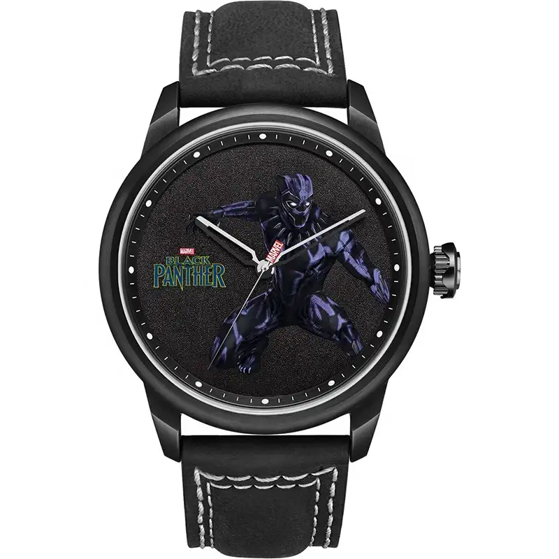 เสือดำสแตนเลสอะนาล็อก3มือกีฬาบุรุษนาฬิกาแสดงเวลาควอตซ์