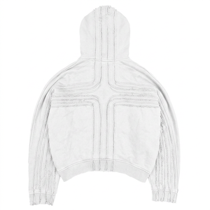 Y2k Patchwork Street Fashion ZIpper Hoodies Hip Hop <b>Gothic</b> Loose Acid Wash Outdoor Hoodies Custom Made Men Vintage <b>Hoodie</b> - Product Image 6