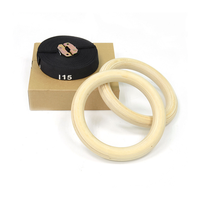 Anneaux de gymnastique en bois personnalisables avec logo, réglage rapide, sangles numérotées de 5 m (16,5 pi) et 32 mm (1,25 po)