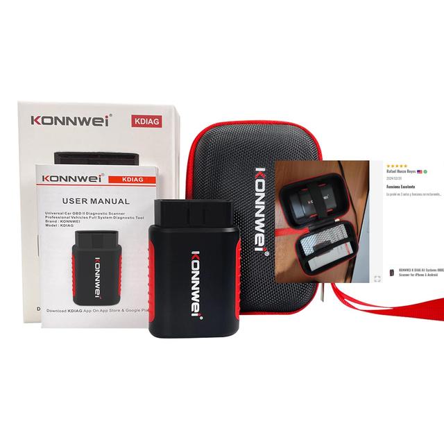 KONNWEI Automotriz Full System Diagnose Tools for Multiple Cars Professional KDIAG Bluetooth OBD2 Diagnostic Scanner