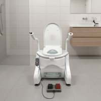 Chaise de transfert et de toilette assistée pour personnes à mobilité réduite, idéale pour la douche et la salle de bain