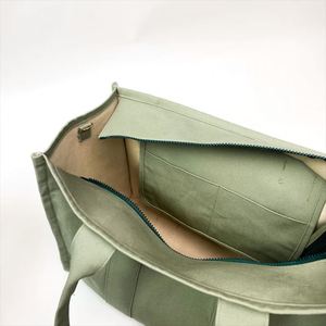 Sacs à bandoulière personnalisés DIY avec logo, style preppy, grands sacs fourre-tout en toile de coton durable, pour voyages et shopping, pour femmes, printemps, hiver, automne, avec fermeture éclair - Product Image 4