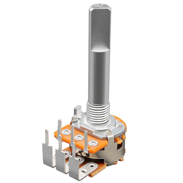 Soundwell RD16 High Quality Audio Equipment Component Metal Shaft Rotary Potentiometer Switch Premium Audio Rheostats