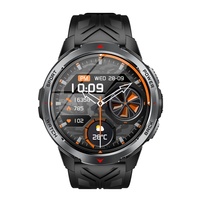 Reloj Inteligente CR126 con Batería Grande de 1100mAh y Linterna, Múltiples Modos Deportivos, Control de Música, Resistencia al Agua 3ATM para Exteriores 2025