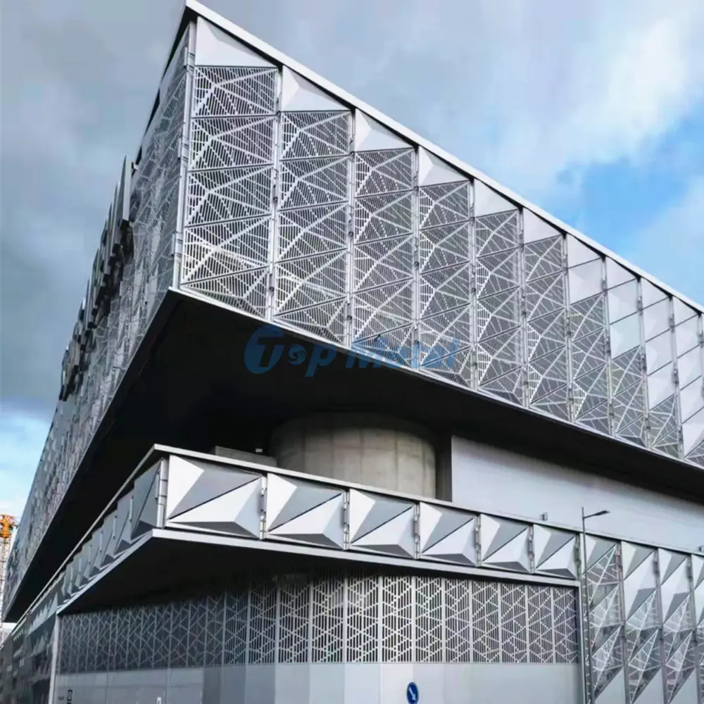 Veneer Laser Cut Metal Mesh Market Finishes Details Building Composite Curtain Wall Aluminium Sheet Panel Facade