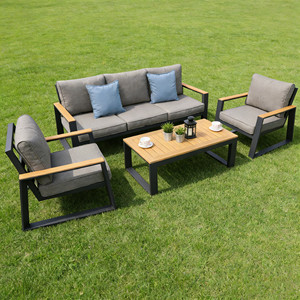 Canapé <span class=keywords><strong>de</strong></span> <span class=keywords><strong>jardin</strong></span> imperméable avec table d'appoint, ensemble <span class=keywords><strong>de</strong></span> conversation pour patio, groupe <span class=keywords><strong>de</strong></span> sièges d'extérieur, ensemble <span class=keywords><strong>de</strong></span> bistrot pour terrasse, canapé en métal pour balcon - Product Image 1