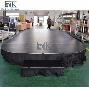 Scène événementielle en aluminium Dj 4x4ft, podium de scène rapide pour batterie, plateforme de scène portable, scène de concert - Product Image 4