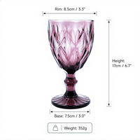 Verre à boire en cristal Liuli violet taillé en diamant, fait main, pour la décoration de la maison, idéal pour Halloween, Noël, Nouvel An