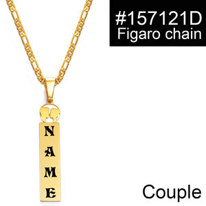 Colliers pendentifs avec lettres majuscules personnalisées, nom personnalisé, bijoux hawaïen Kiribati amoureux du cœur cocotier #156721 - Product Image 4