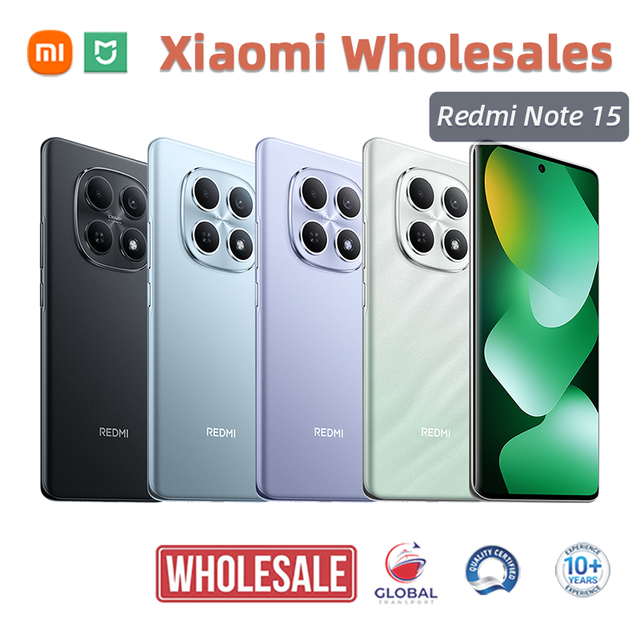 20PCS MOQ, EXW HONG KONG, 100% ORIGINAL GENUINE REDMI NOTE 15 4G GLOBAL || MOBILE PHONE SUPPLIER