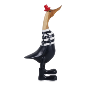 Statuetta di Anatra Fantasiosa, Scultura Decorativa per Casa, Bagno, Ufficio, Soggiorno, Tema Divertente Giorno di Pioggia - Product Image 1